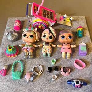 LOL Surprise Dolls Assorted Lot Dreamy Dude Unicorn Glitter Color Changing Dolls